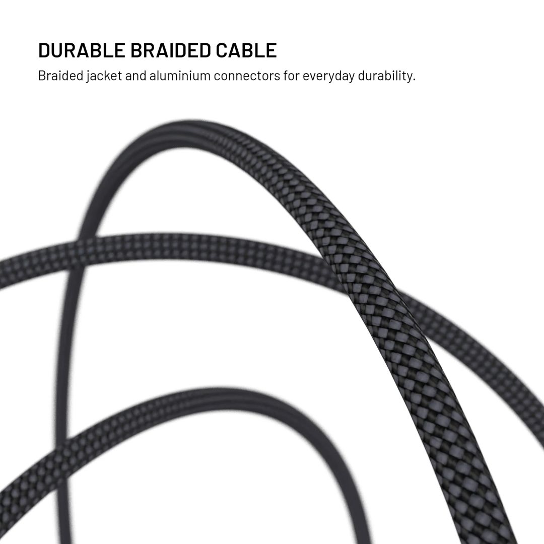 FIXED USB-C/USB-C PD 3.1 USB4 Gen3 40Gbps 8K60Hz 240W kábel, 0,35m fekete