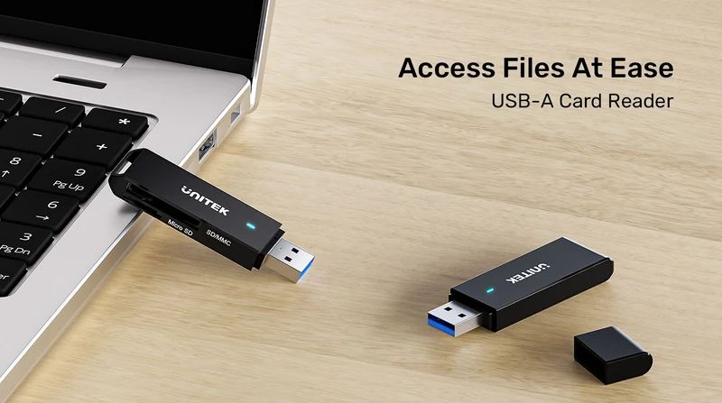 Unitek Y-9327A USB-A Card Reader Black