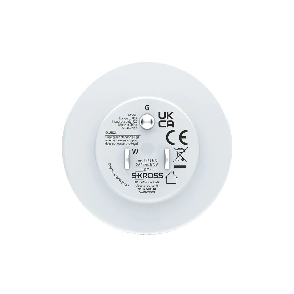 SKROSS Europe to USA 2-Pack Country Travel Adapter