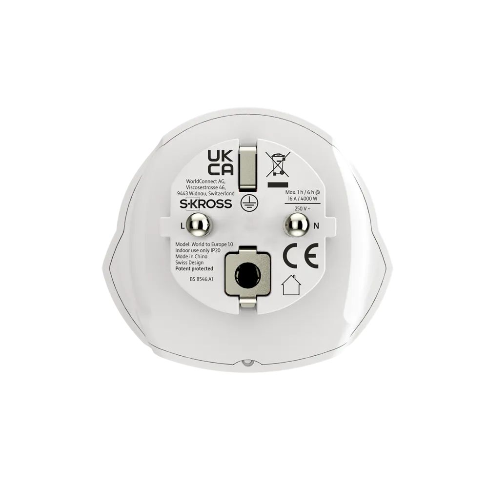 SKROSS World to Europe 2-pack Travel Adapter