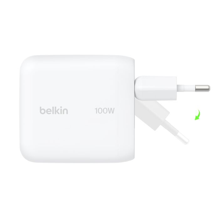 Belkin BoostCharge USB-C-GaN charging adapter White