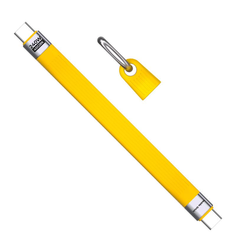 Mobile Origin CB17 240W 40Gbps 8K USB-C Keychain Cable Yellow