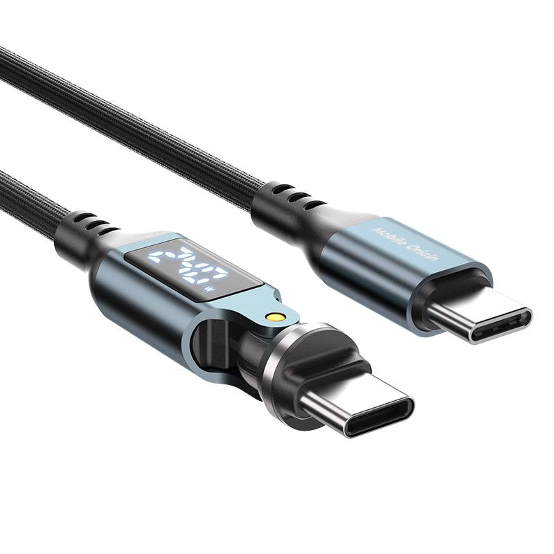 Mobile Origin CB16 240W Display 540° Rotating USB-C to USB-C Cable 1,8m Black