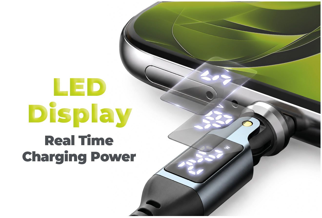 Mobile Origin CB16 240W Display 540° Rotating USB-C to USB-C Cable 1,8m Black