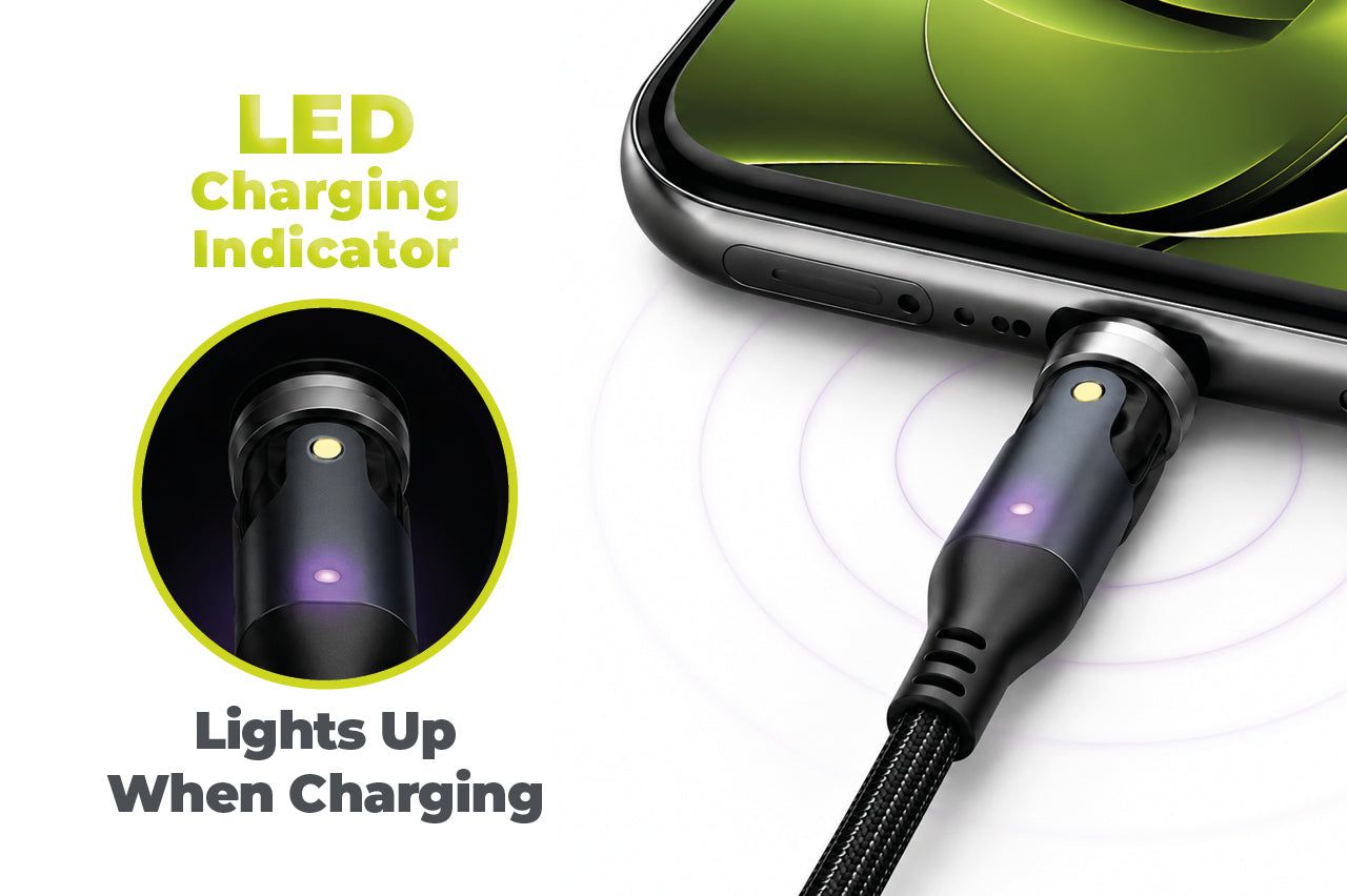 Mobile Origin CB14 240W Magnetic 540° Rotating USB-C to USB-C Cable 1m Space Gray