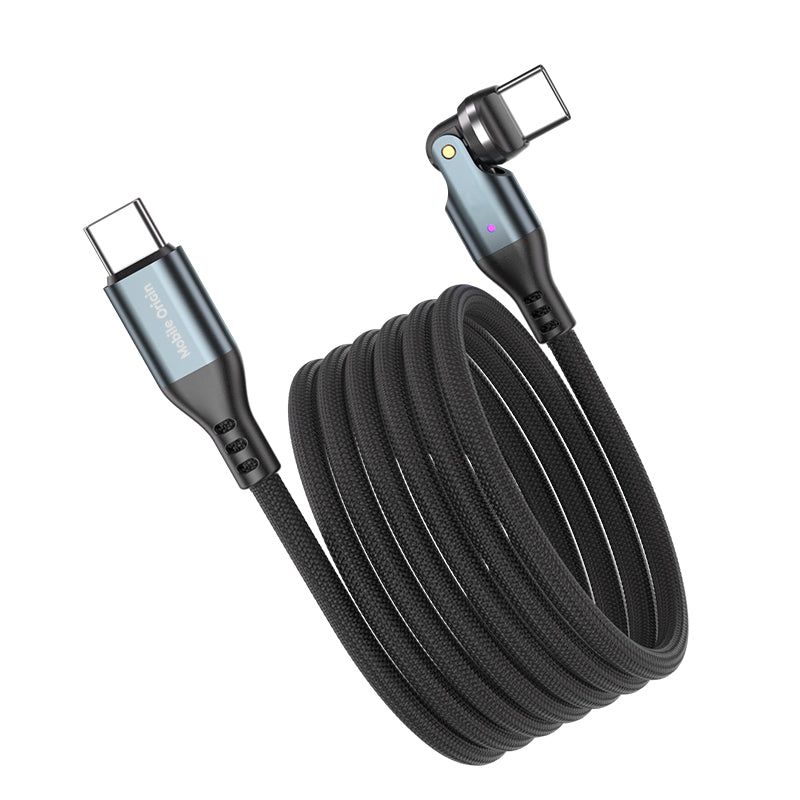 Mobile Origin CB14 240W Magnetic 540° Rotating USB-C to USB-C Cable 1m Space Gray