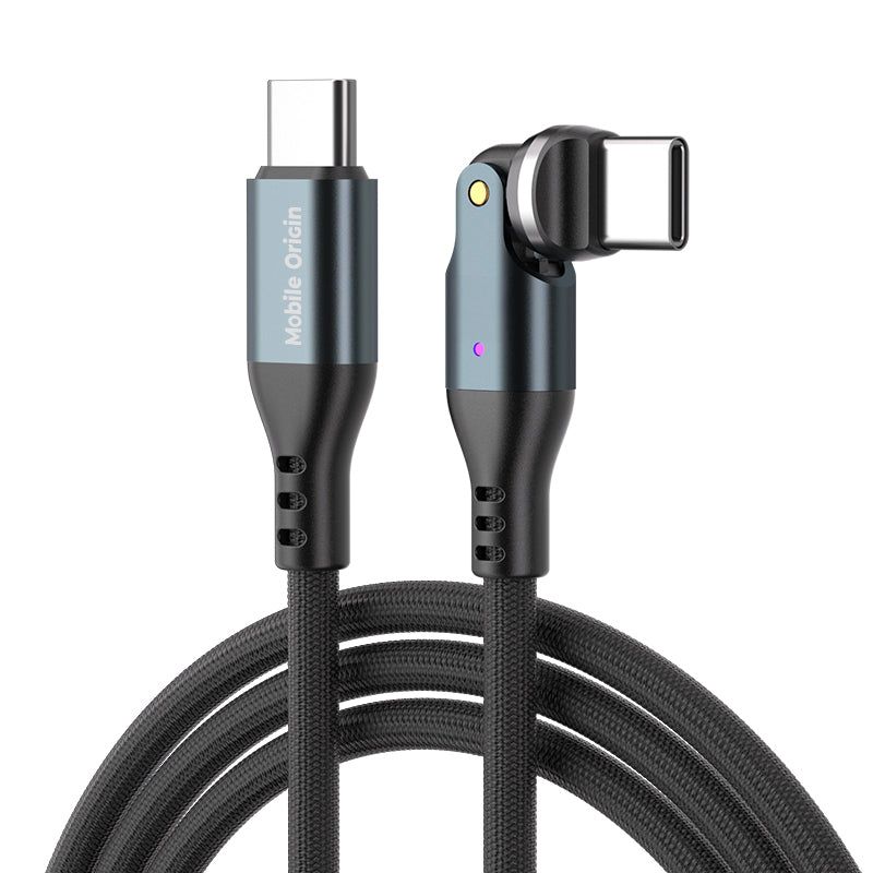 Mobile Origin CB14 240W Magnetic 540° Rotating USB-C to USB-C Cable 1m Space Gray