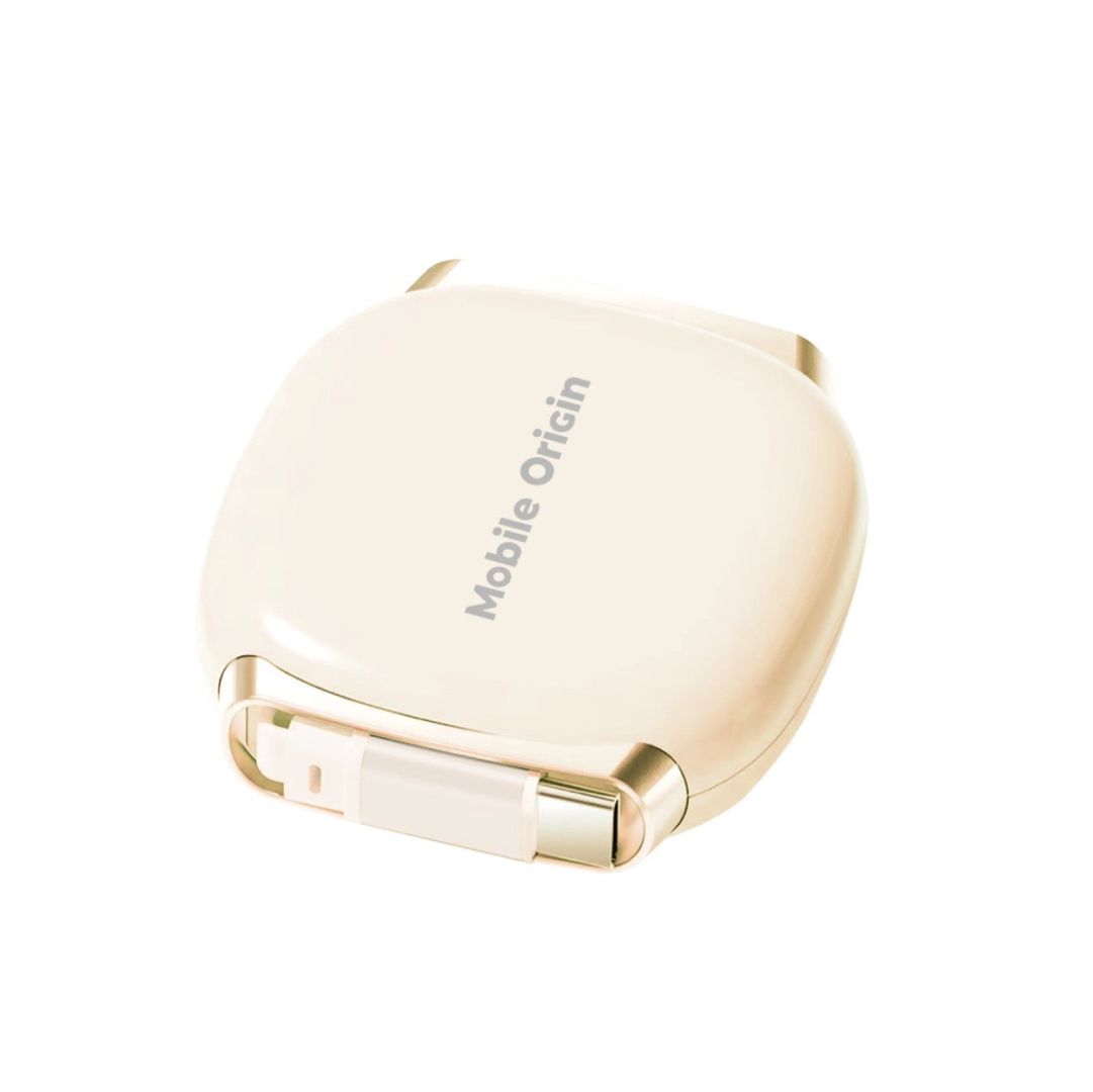 Mobile Origin Mobile Origin 100W Retractable Cable Box USB-C to USB-C CB7 Beige