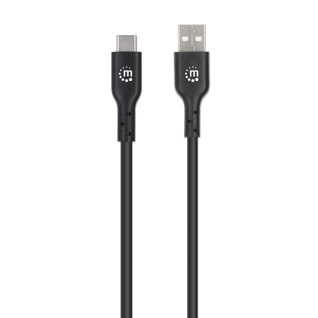 Manhattan USB2.0 Type-A Male to Type-C Male Cable 3m Black