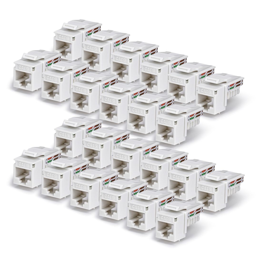 Startech Cat6 Keystone Jack 24-Pack White