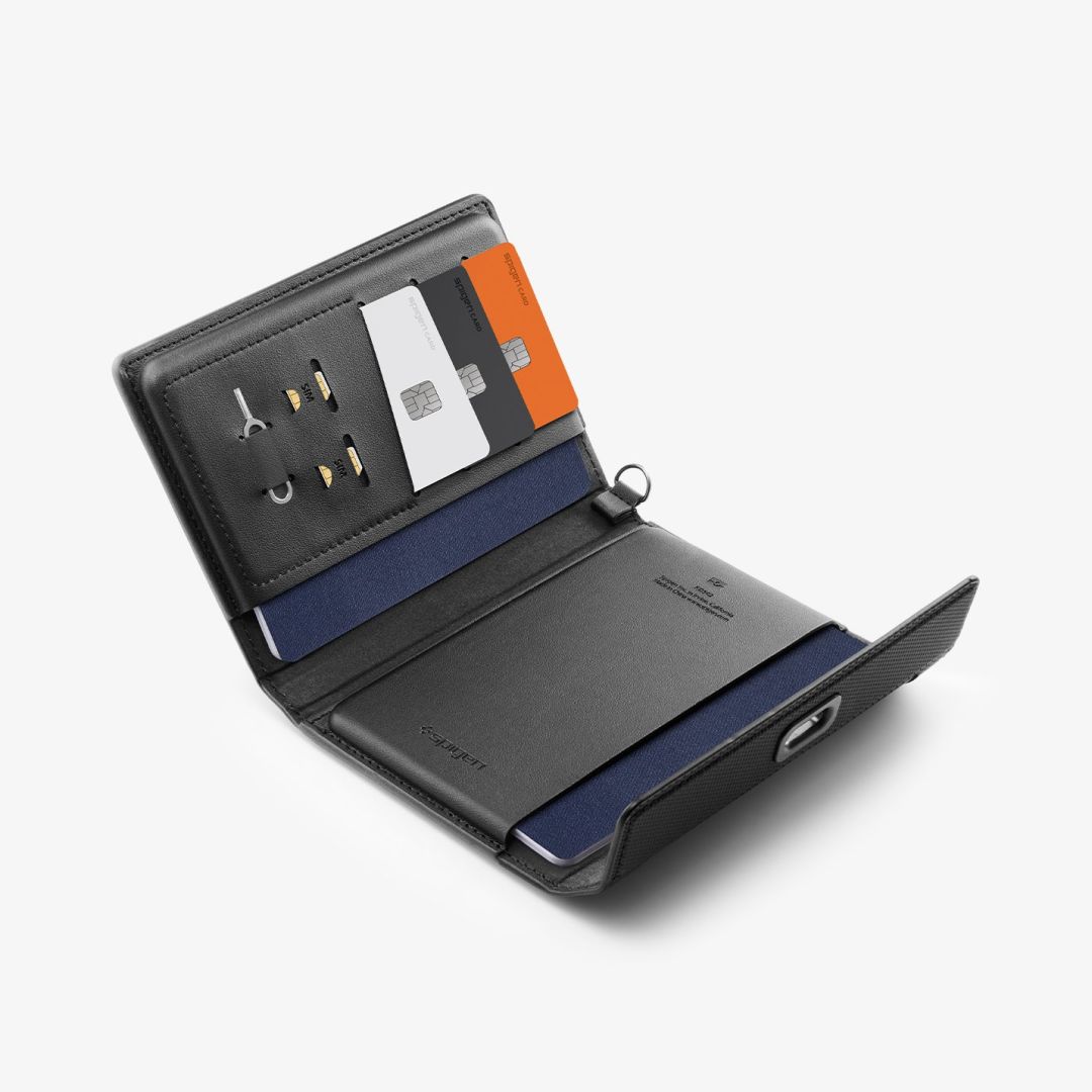Spigen Universal Passport Holder with MagSafe Wallet Black