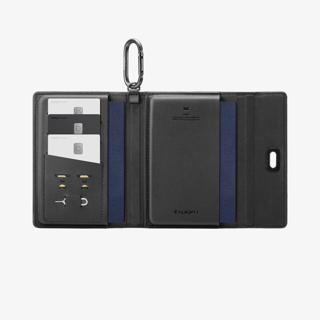 Spigen Universal Passport Holder with MagSafe Wallet Black