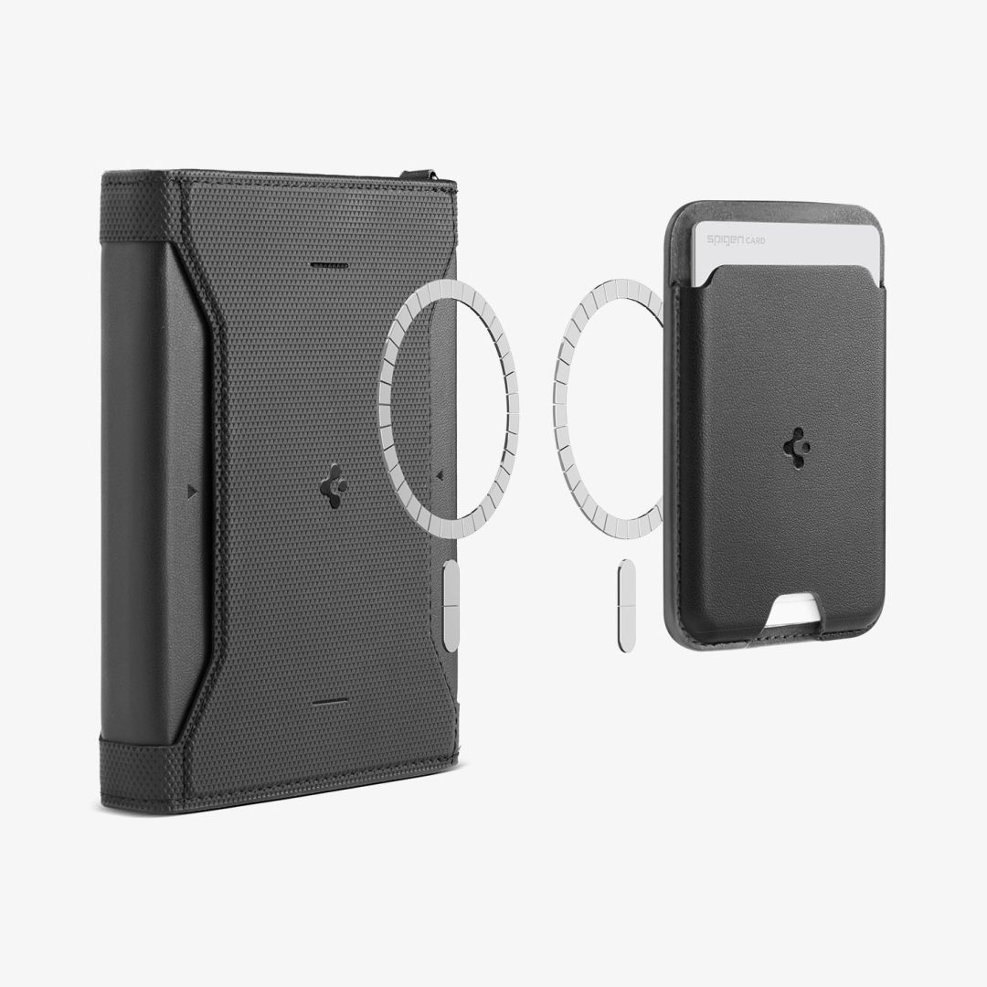 Spigen Universal Passport Holder with MagSafe Wallet Black
