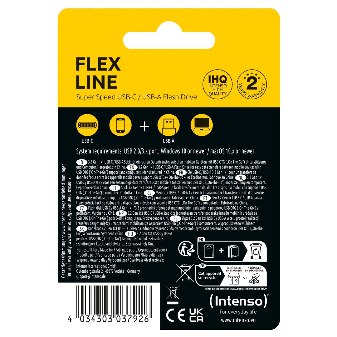 Intenso 32GB Flex Line USB3.2 Black