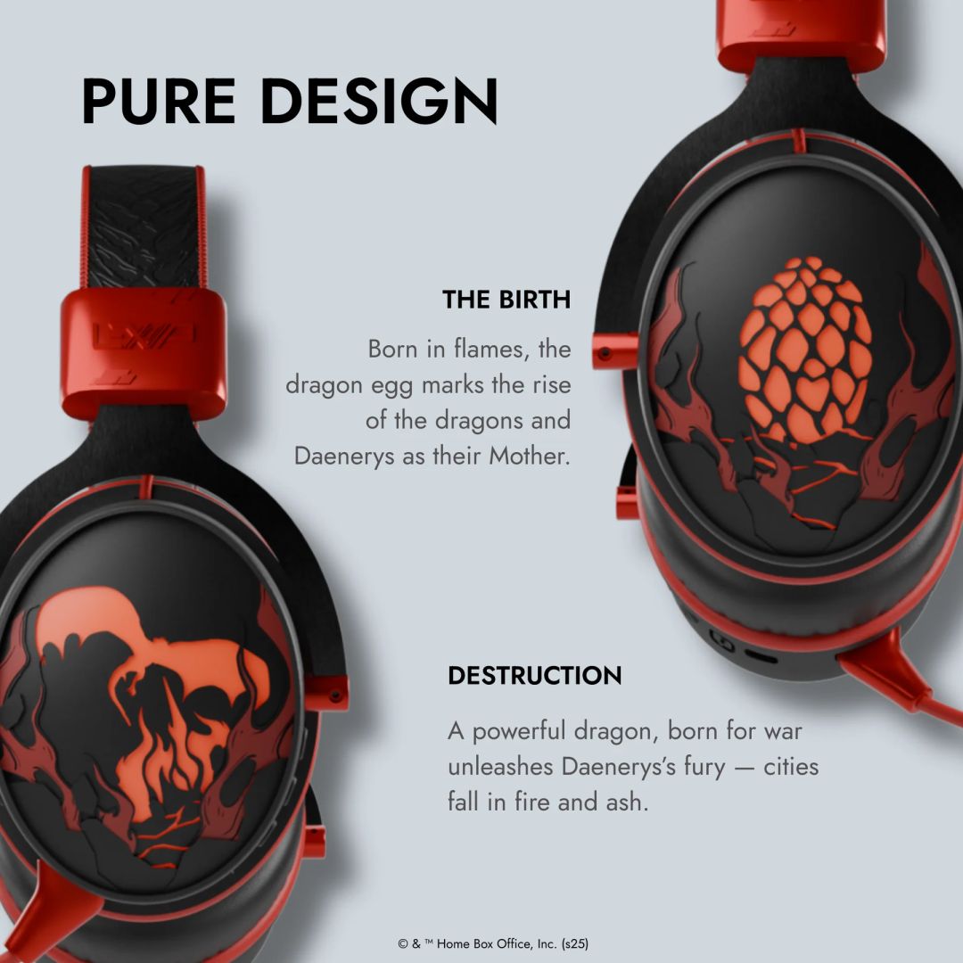 Lexip Wireless Bluetooth Headset Game of Thrones Targaryen