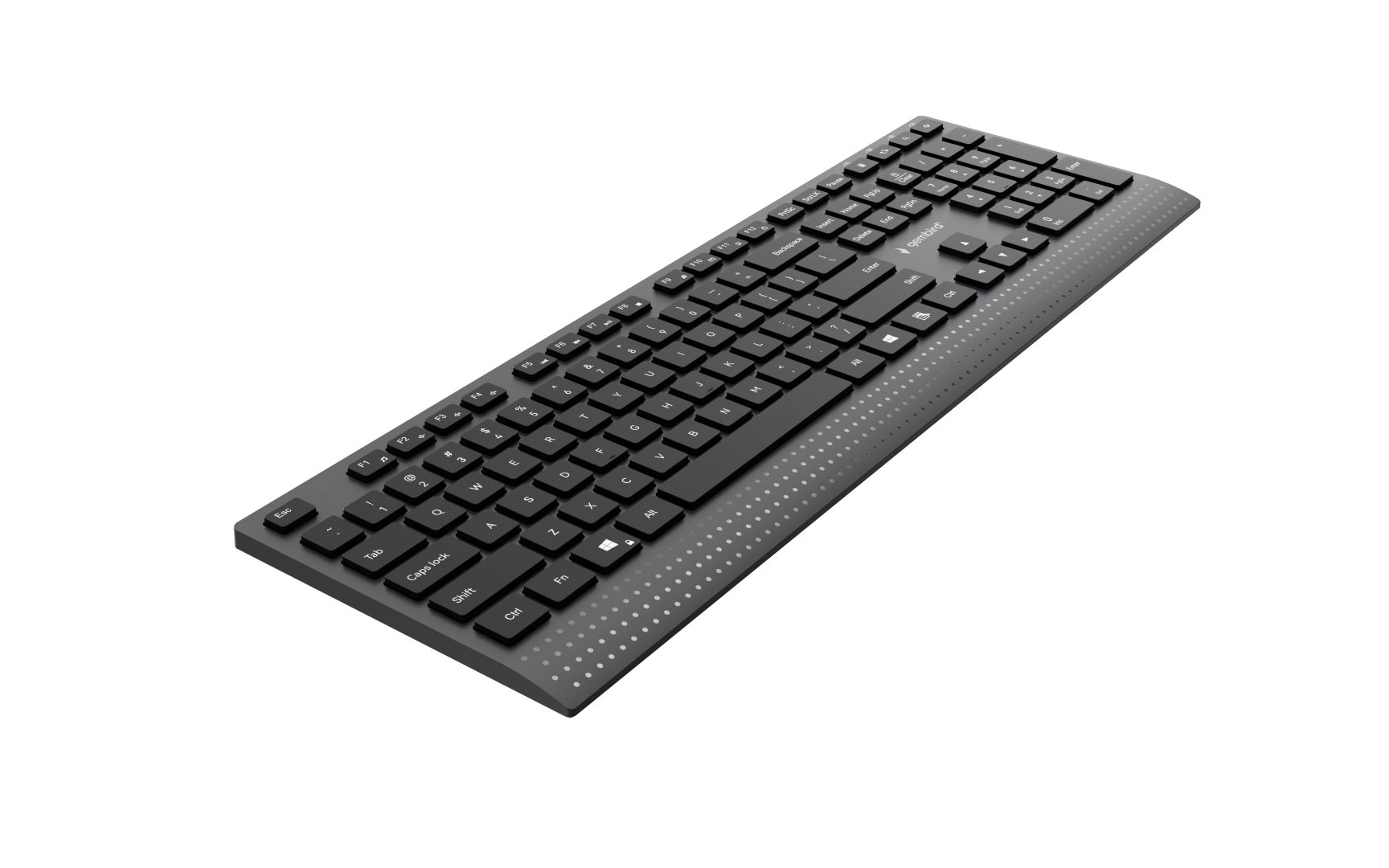 Gembird KB-MCH-06 Slim Wired Multimedia Keyboard Black US 