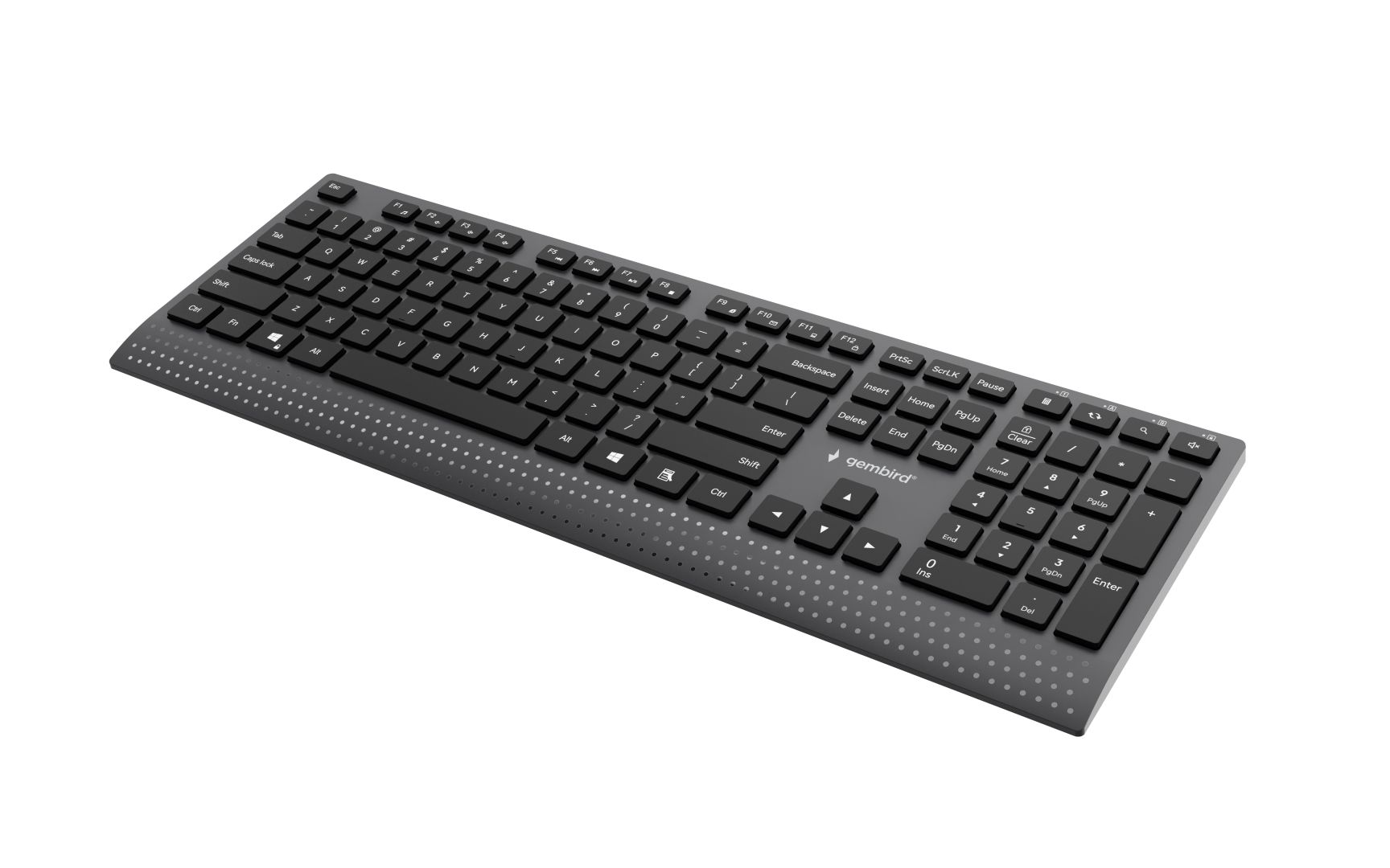 Gembird KB-MCH-06 Slim Wired Multimedia Keyboard Black US 