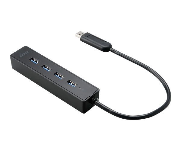 Akasa Connect 4SX Four port USB 3.0 Hub Black