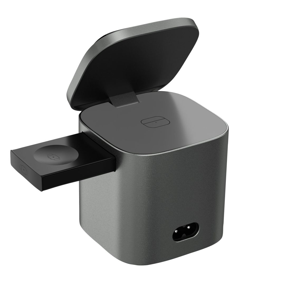 Mobile Origin 100W Qi2 25W Foldable Charger PW37 MagSafe Compatible Space Gray