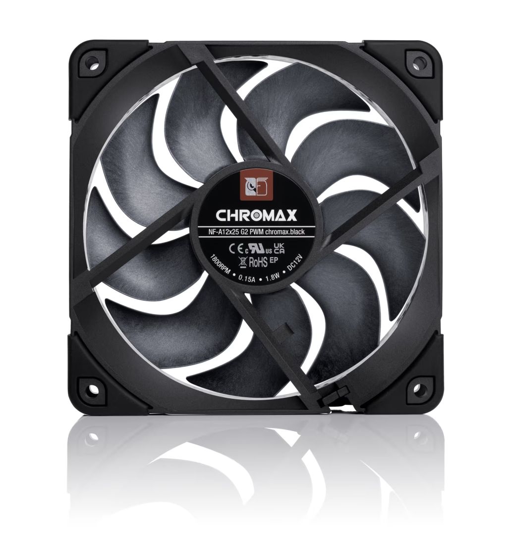 Noctua NF-A12x25 G2 PWM chromax.black Black