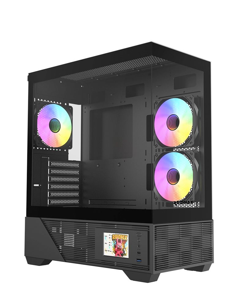 RaidMax AirFlow Diagram I803 Tempered Glass Black