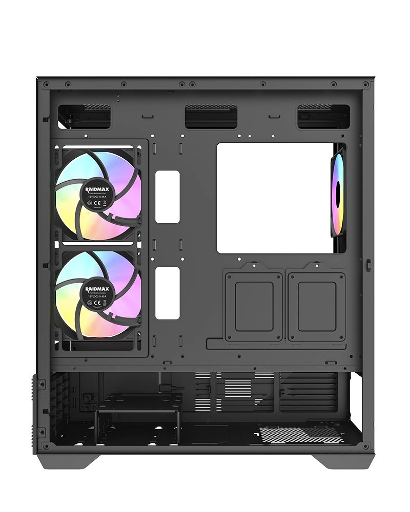 RaidMax AirFlow Diagram I803 Tempered Glass Black