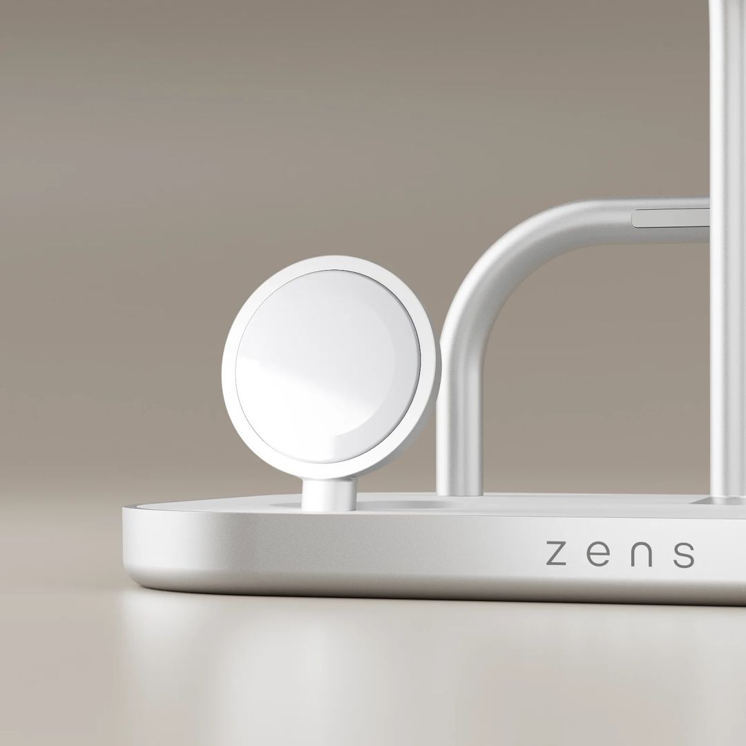 Zens 4-1 Wireless Charger White/Silver