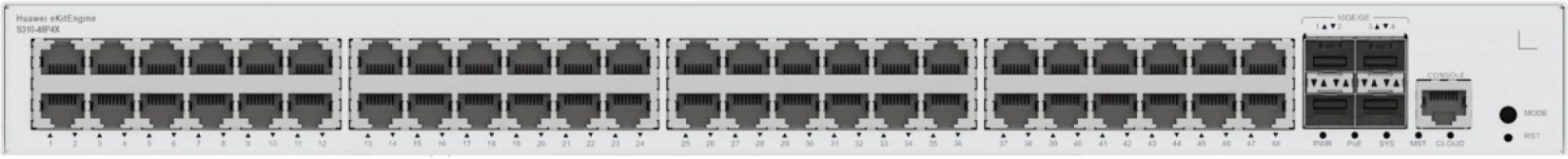 Huawei S310-48P4X 48-ports Gigabit PoE+ & 4x10GE SFP+ Switch