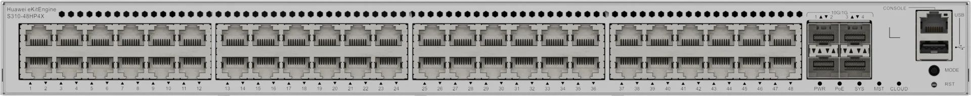 Huawei S310-48HP4X 48-ports Gigabit PoE+ & 4x10GE SFP+ Switch
