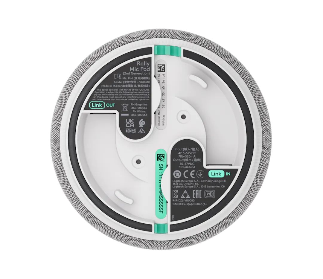 Logitech Rally Mic Pod 2 Off-White