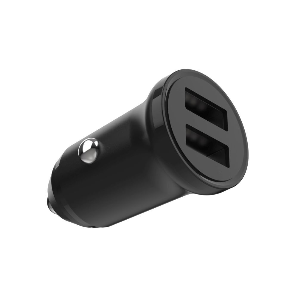 FIXED USB autós töltő 2 USB aljzattal 15W + USB/micro USB kábel, fekete, FIXCC15N-2UM-BK