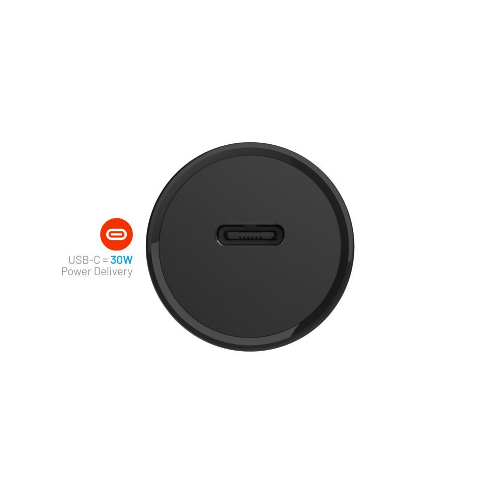 FIXED USB-C autós töltő 30W, fekete, FIXCC30N-C-BK