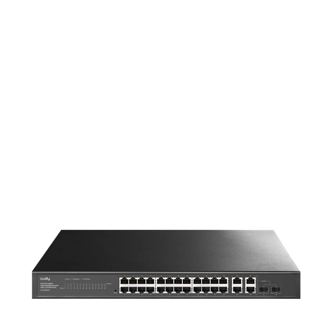 Cudy GS1028ES2 26-Port Gigabit Easy-Managed Switch with 2 Combo Ports