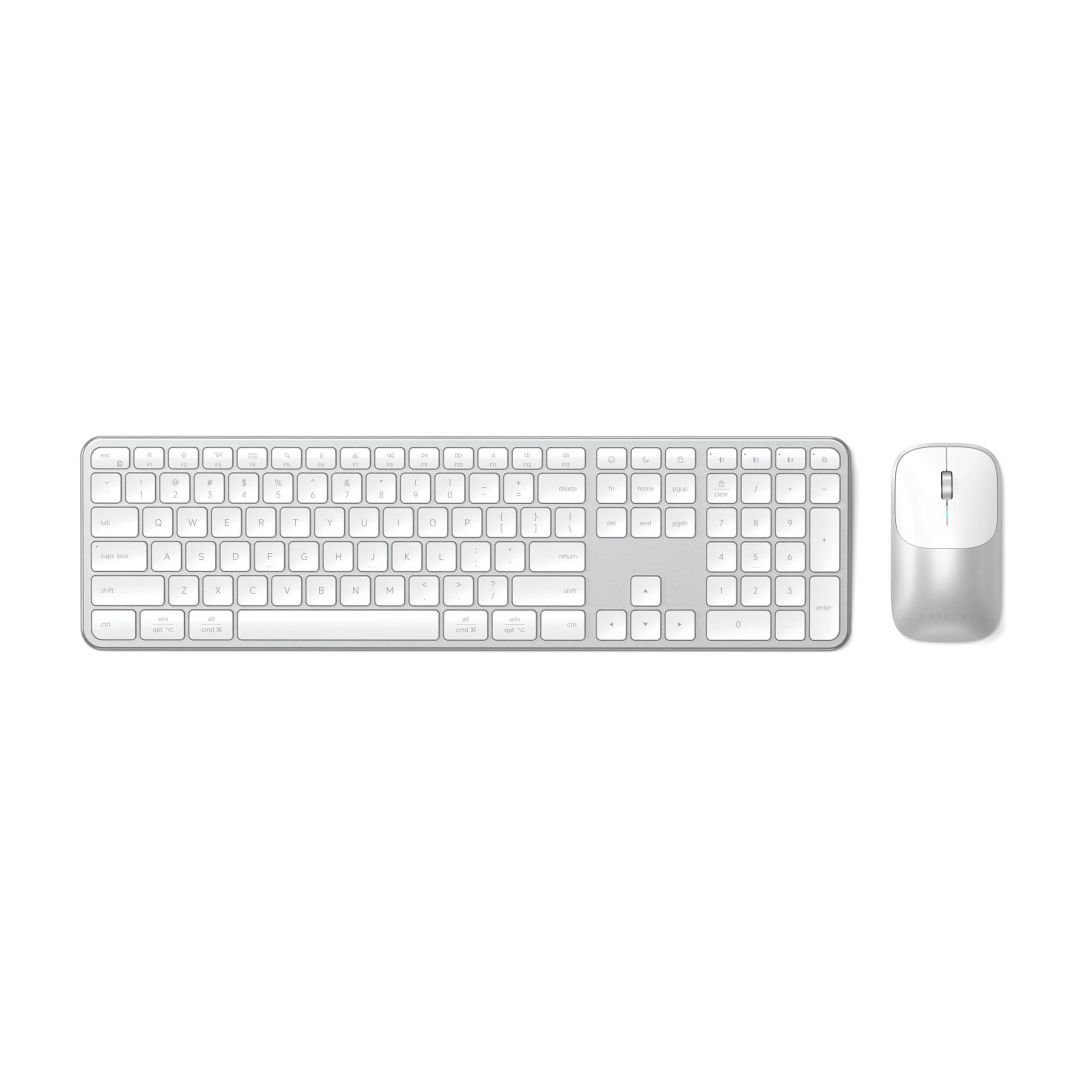 Satechi Slim CEX3 Wireless Bluetooth Keyboard Combo Silver