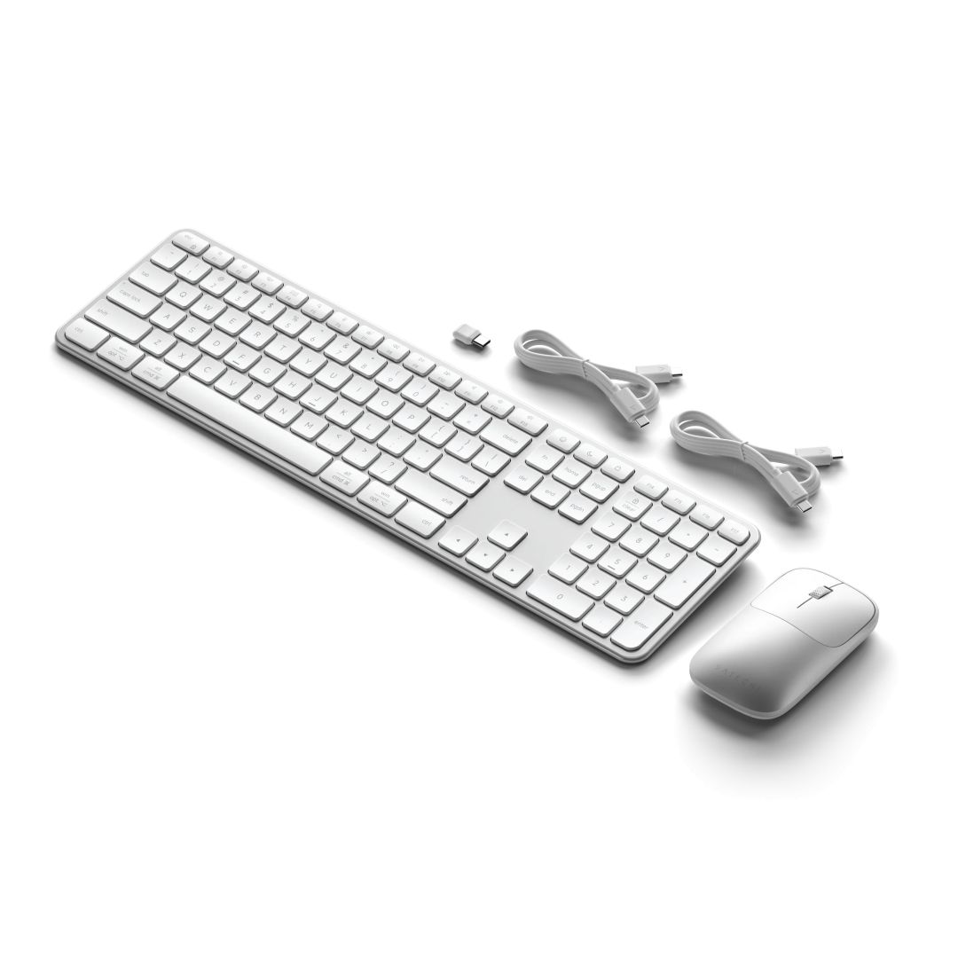 Satechi Slim CEX3 Wireless Bluetooth Keyboard Combo Silver