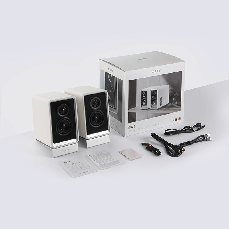 Edifier QR65 Desktop Active Monitor with GaN Charger White