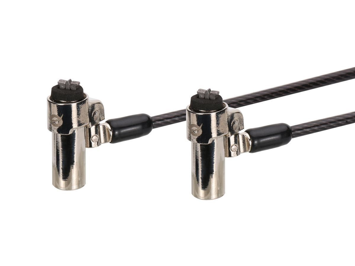 Conceptronic  CUSTODIO02BNTM Keyed Dual Head Laptop Lock Master Keyed Compatible 1,8m Black