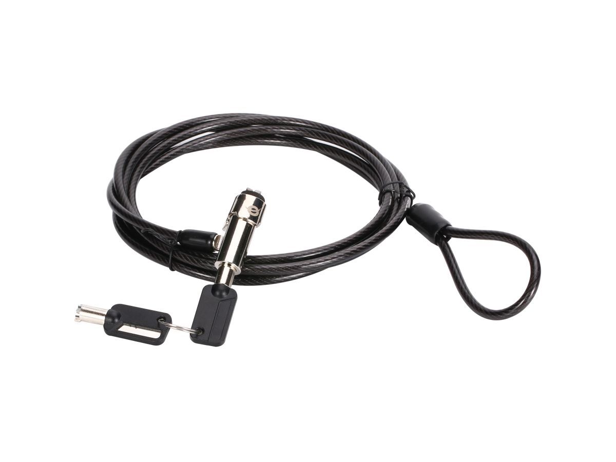 Conceptronic  CUSTODIO02BNM Keyed Laptop Lock Master Keyed Compatible 1,8m Black