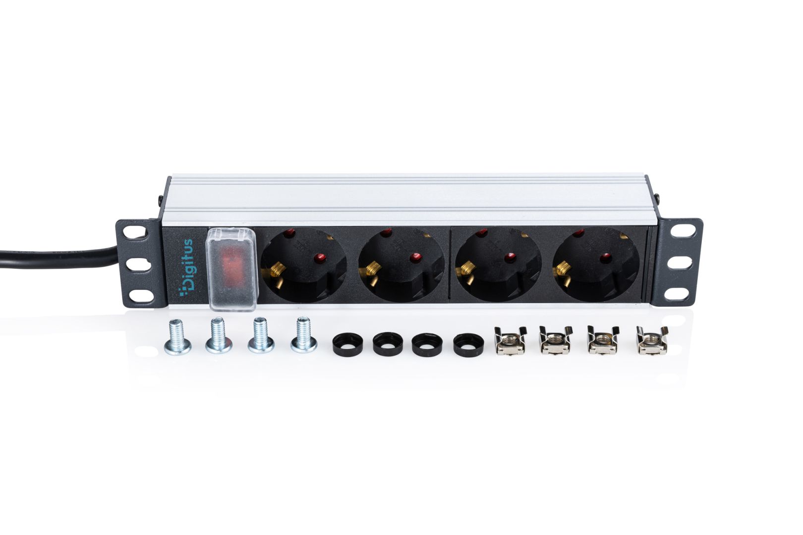 Digitus DN-95418-S Túlfeszültségvédő 4DIN 2m Black/White