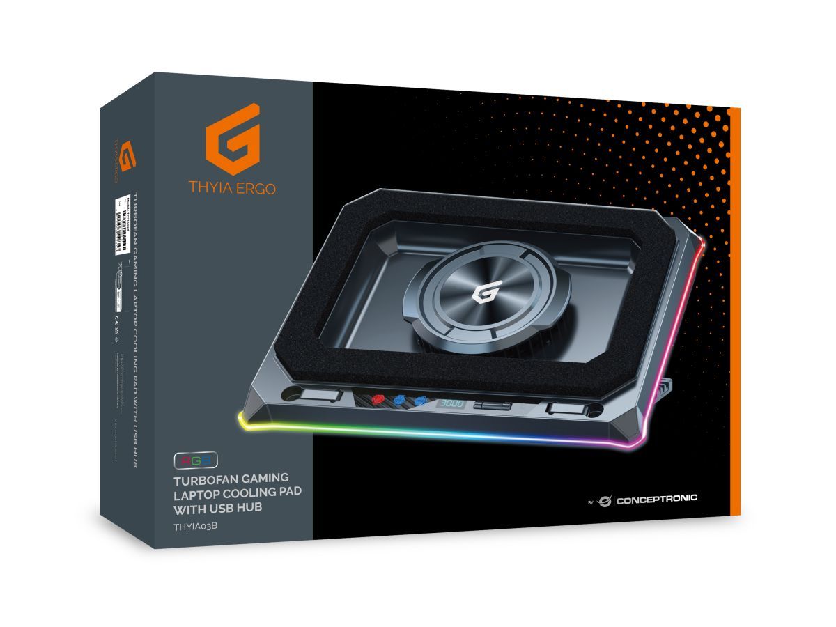 Conceptronic  THYIA03B Notebook Hűtő Black