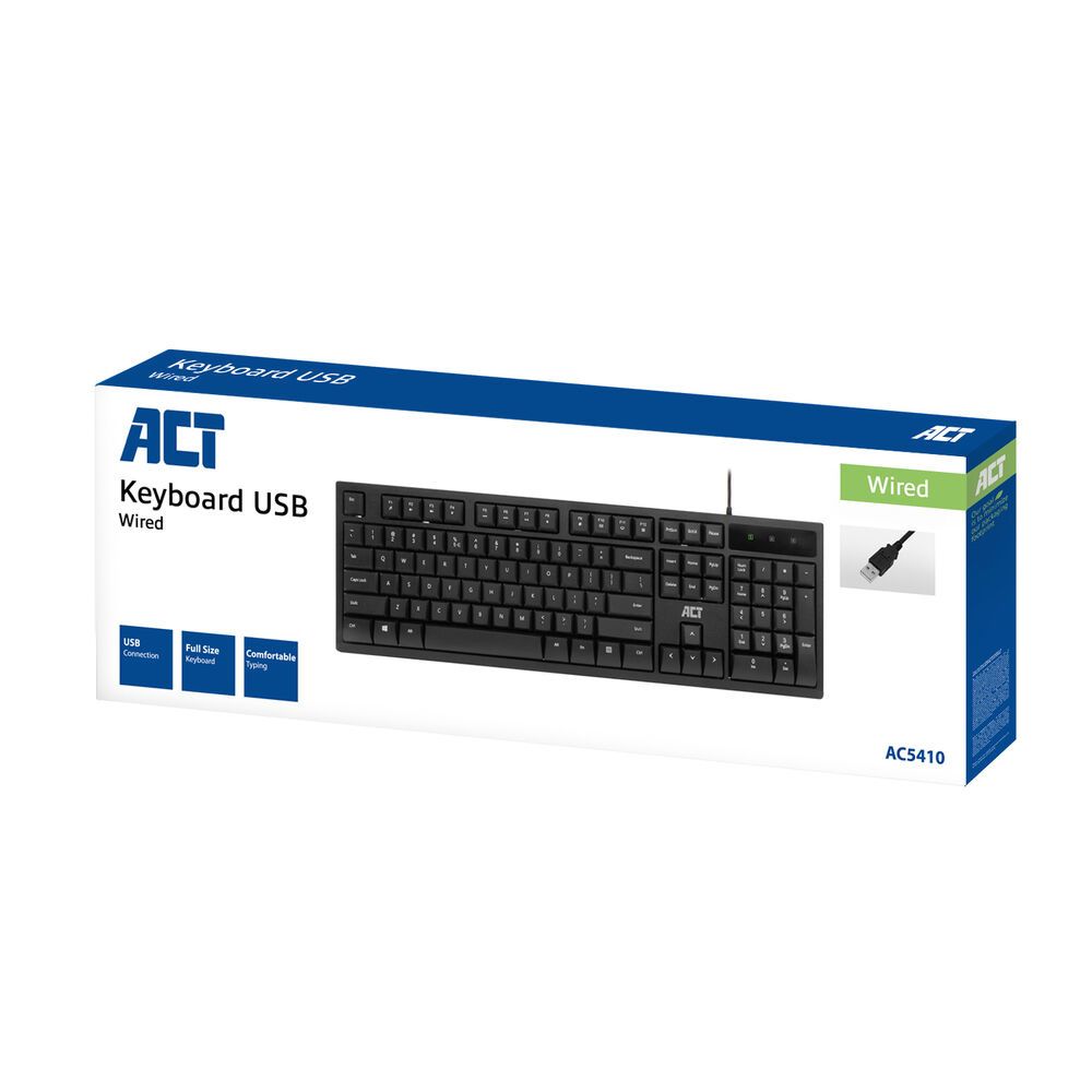 ACT AC5410 USB Keyboard Black US
