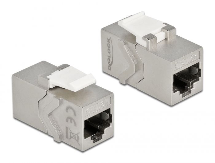 DeLock Keystone Module RJ45 jack to RJ45 jack Cat.6A