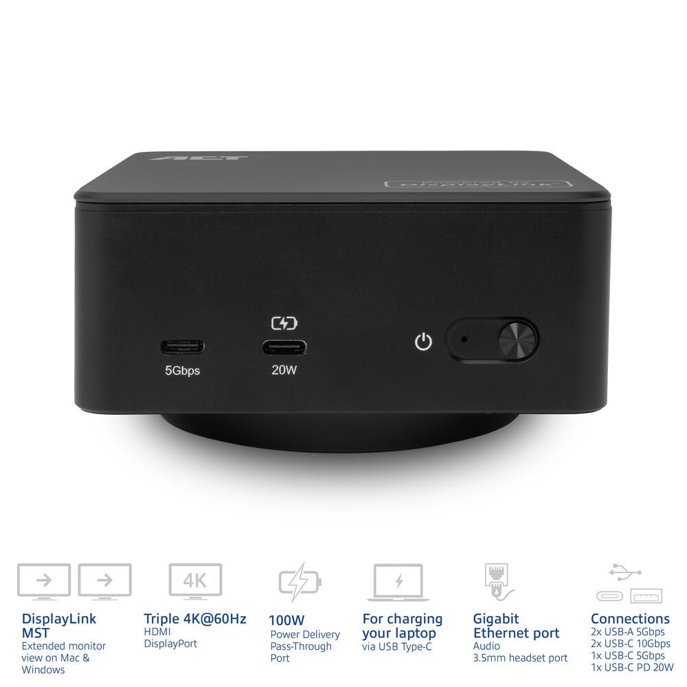 ACT AC7148 Universal USB-C Docking Station 4K