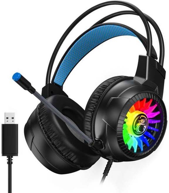 iMICE HD490 7.1 Gaming RGB Headset Black