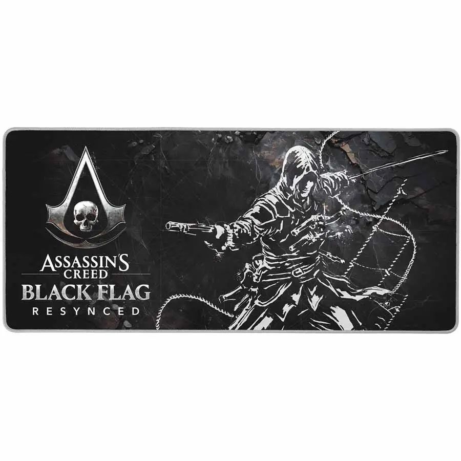 Subsonic Assassin's Creed Black Flag Resynced XXL Gaming Egérpad Black/White