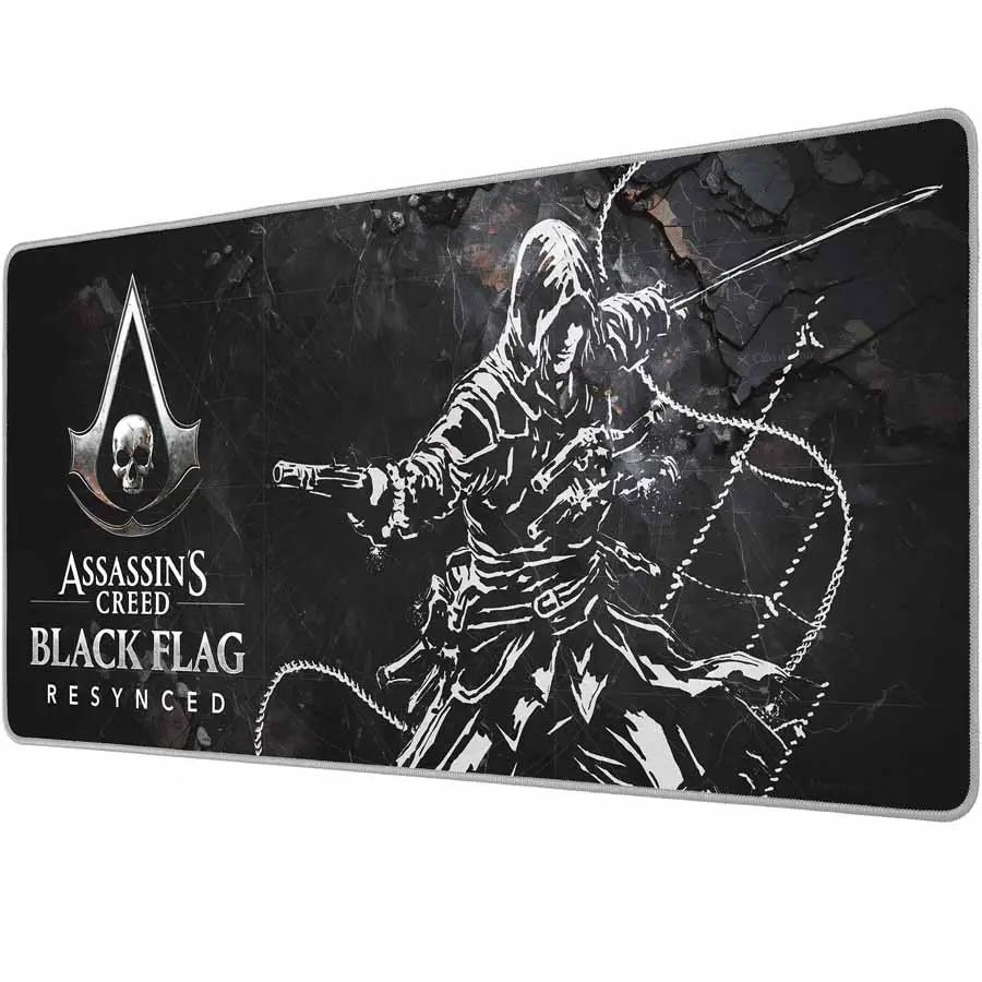 Subsonic Assassin's Creed Black Flag Resynced XXL Gaming Egérpad Black/White