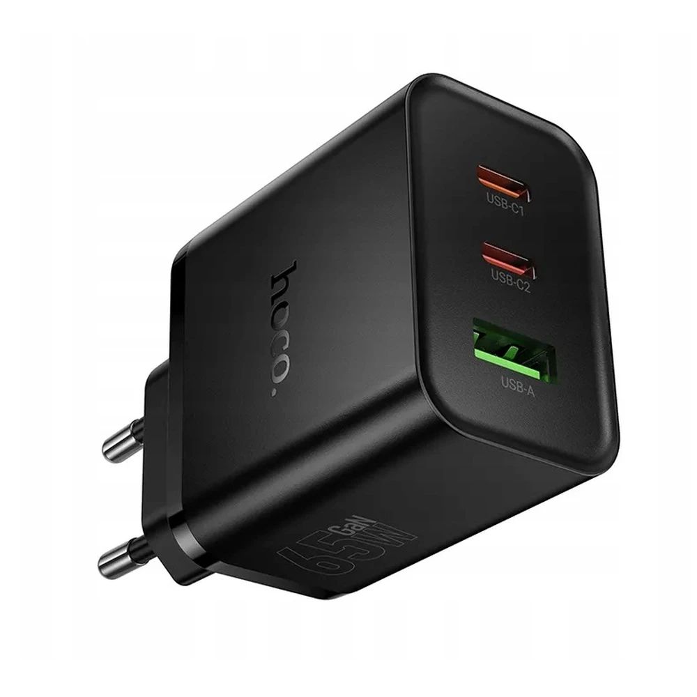 Hoco 65W univerzális hálózati töltő adapter Black