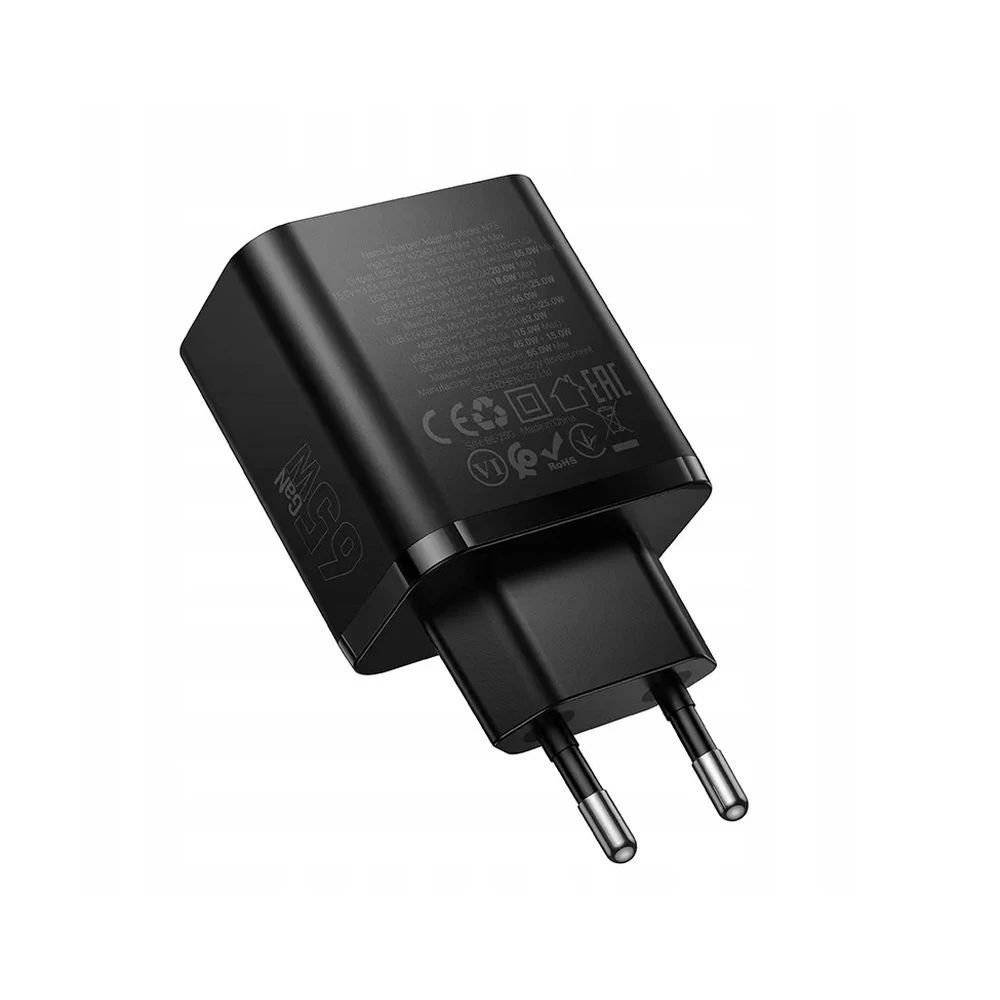 Hoco 65W univerzális hálózati töltő adapter Black