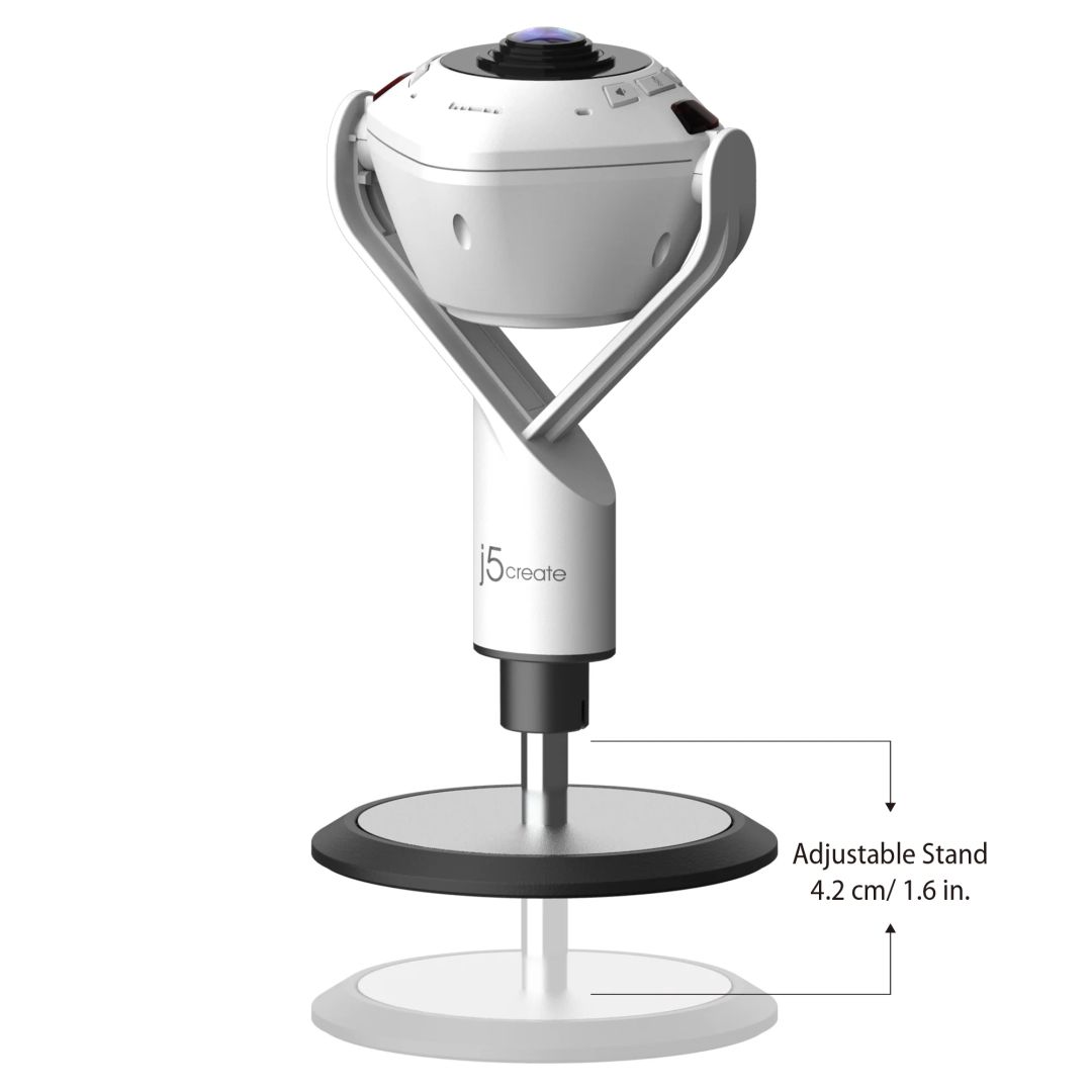 j5create JVU368 AI-Powered Konferencia kamera White