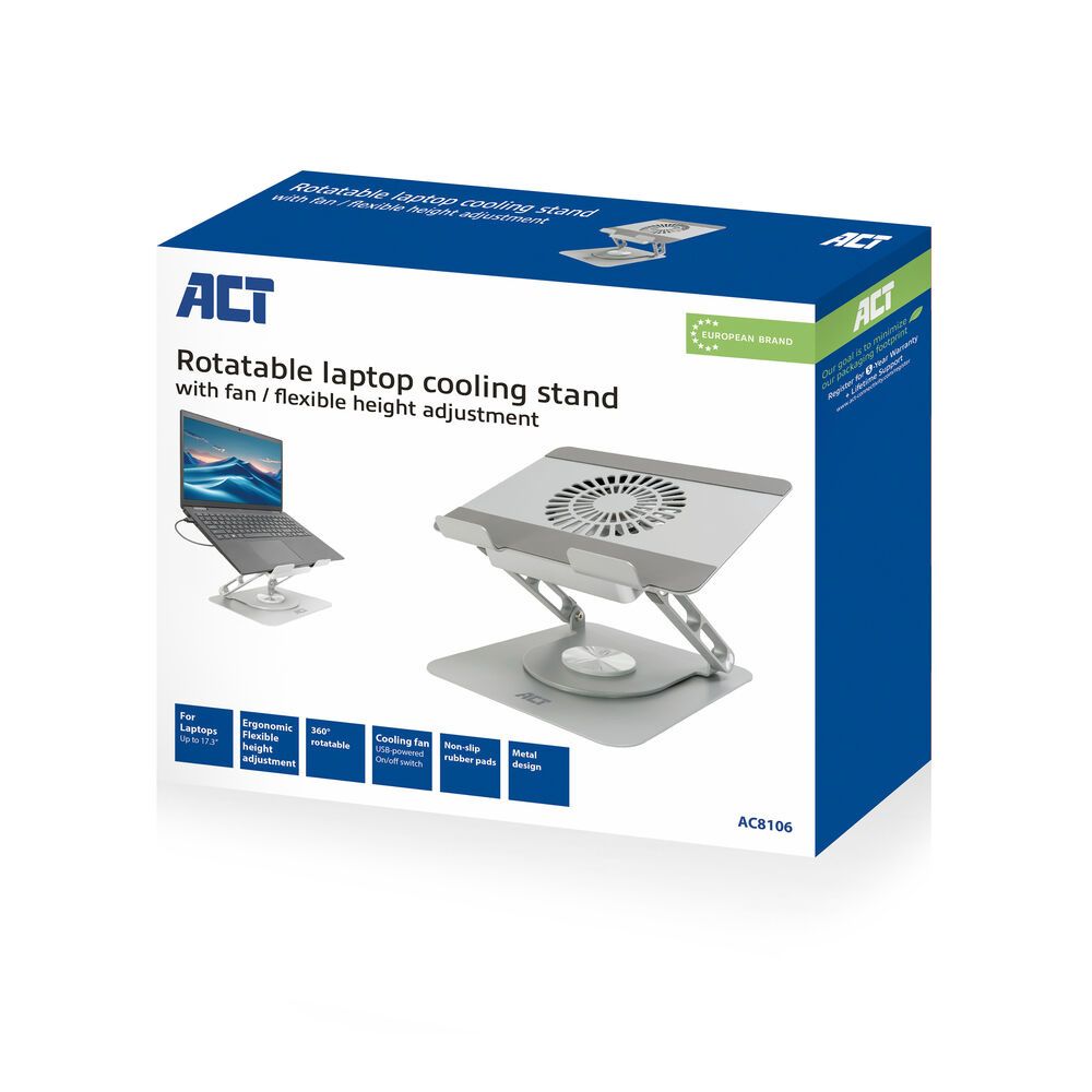 ACT AC8106 Notebook Hűtő Grey